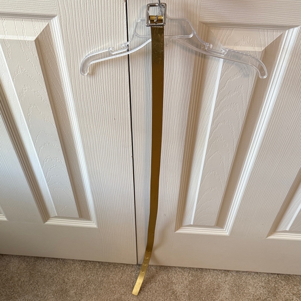 J. Crew Shiny Gold Belt